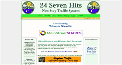 Desktop Screenshot of 24sevenhits.com