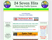 Tablet Screenshot of 24sevenhits.com